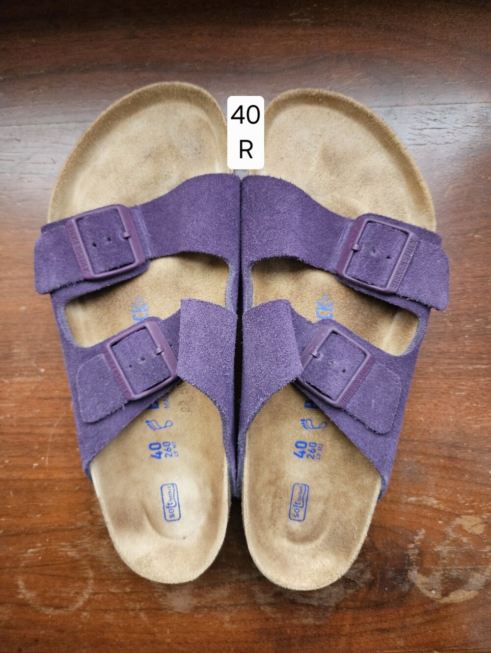 Birkenstock Arizona Purple Suede 40 R